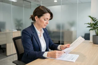 Conseillère bancaire Crédit Agricole examinant les conditions d'un compte à terme à taux fixe avec une cliente en 2026